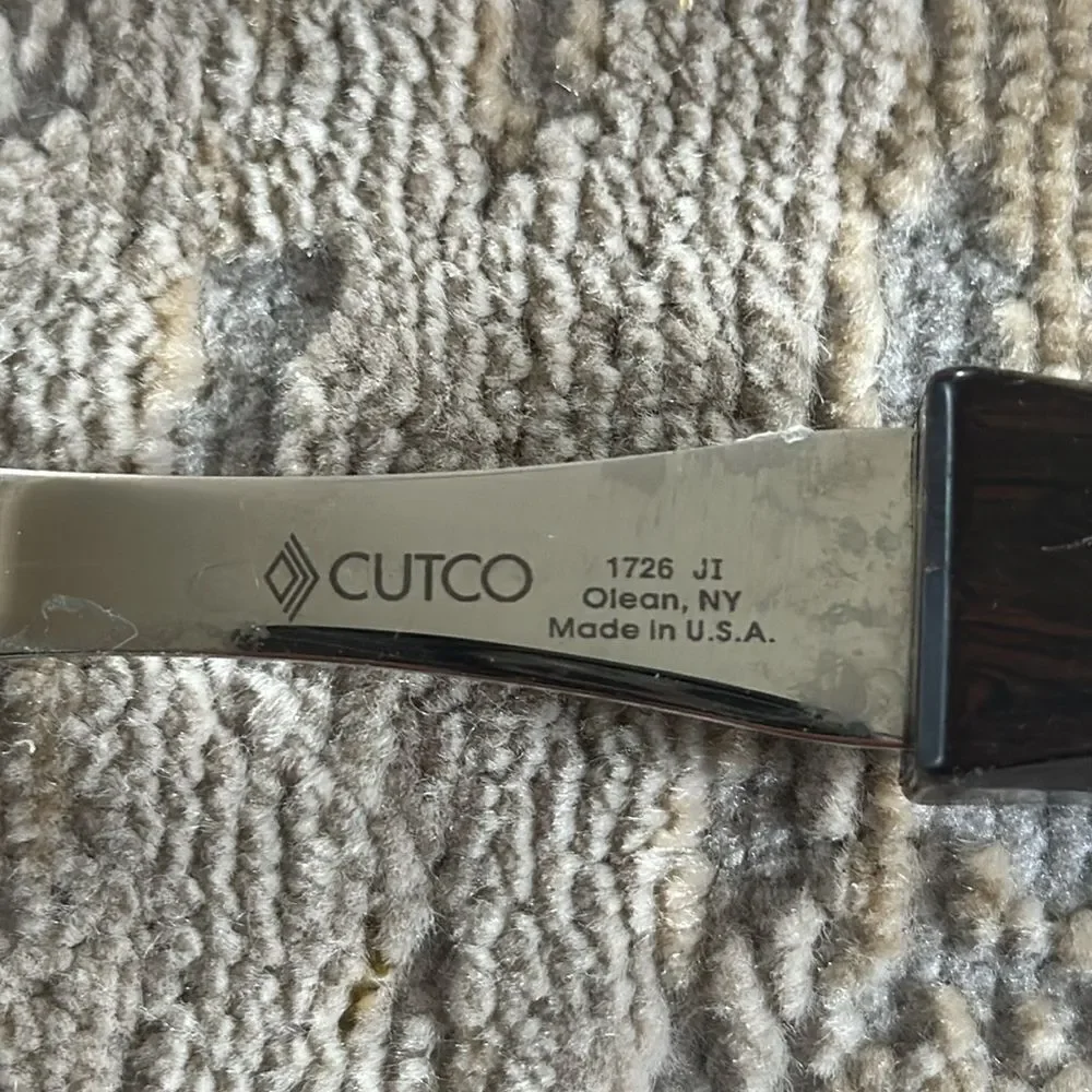 CUTCO Turning Fork 1726 & Serving /Basting Spoon 17 KH Classic Handles GUC